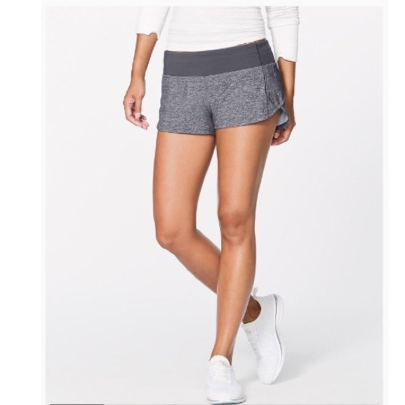 Lululemon Speed Up Short Heather Lux Dark Carbon 4 - Picture 6 of 7